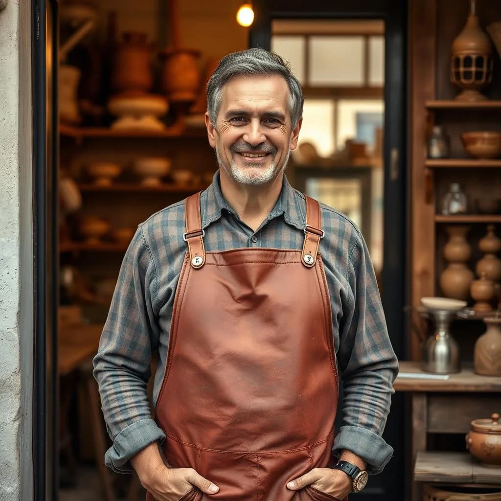 Artisan dans son atelier